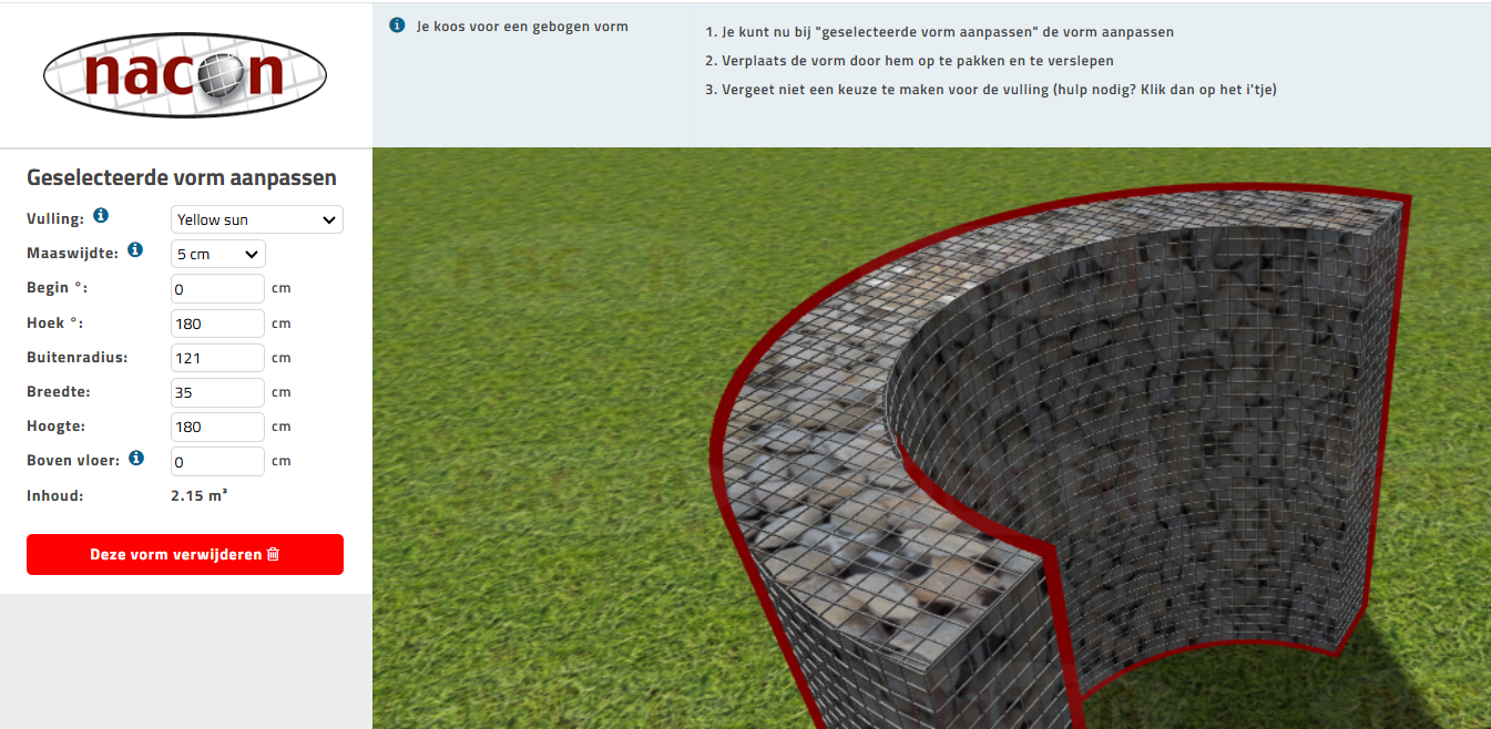 ronde schanskorf ontwerpen