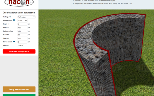 ronde schanskorf ontwerpen