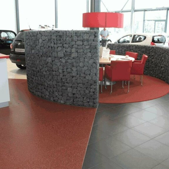 schanskorven in showroom